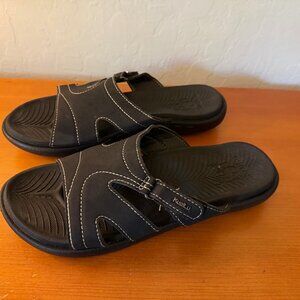KuaiLu Women's faction orthotic slides 10.5 in black
